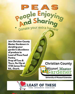 PEAS produce donation program benefiting Least of These Food Pantry